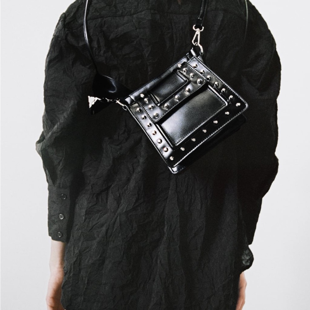 ZARA stubbed mini city bag